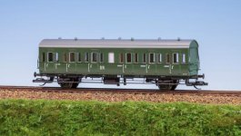 Schirmer Modelleisenbahn 74300 - TT - Einheits-Abteilwagen (EAW), DR, Ep.III<br>komplett zugerüstet